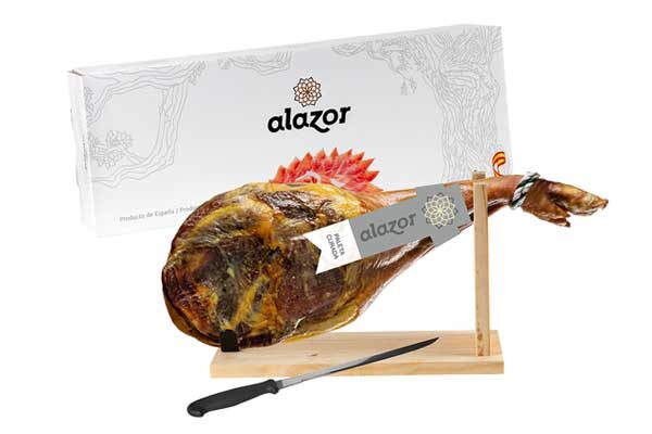 Pachet Cadou Jambon Alazor (Suport si Cutit inclus) 4.5kg