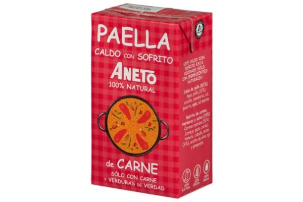 Caldo Natural Paella  con Sofrito de Carne Y Verduras 1L