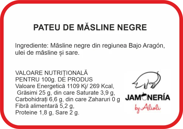 Pate de măsline negre 110g - imagine 2