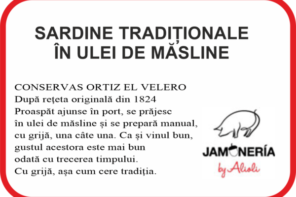 Sardine în ulei de măsline 140g