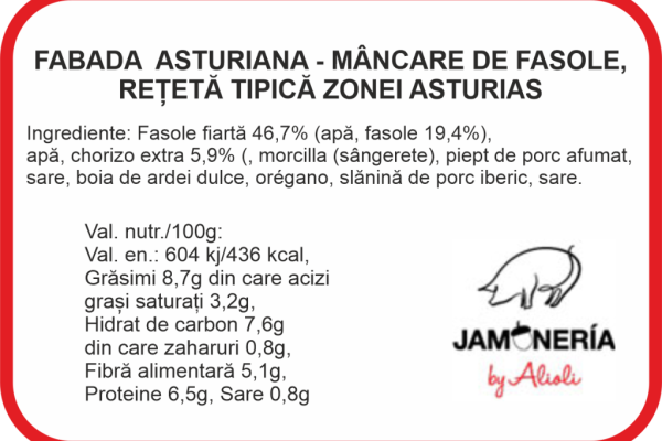 Fasole spaniola Fabada Asturiana 450g